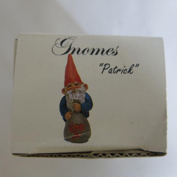Vintage Klaus Wickl GNOME Mini Figurine Patrick In Box 2.25" 301663 Enesco 1993 - Picture 2 of 11